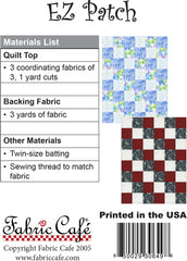 EZ Patch 3-Yard Quilt Pattern