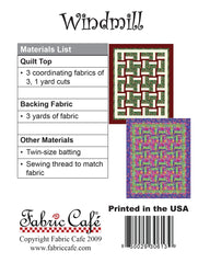 Windmill 3 Yard Quilt Pattern