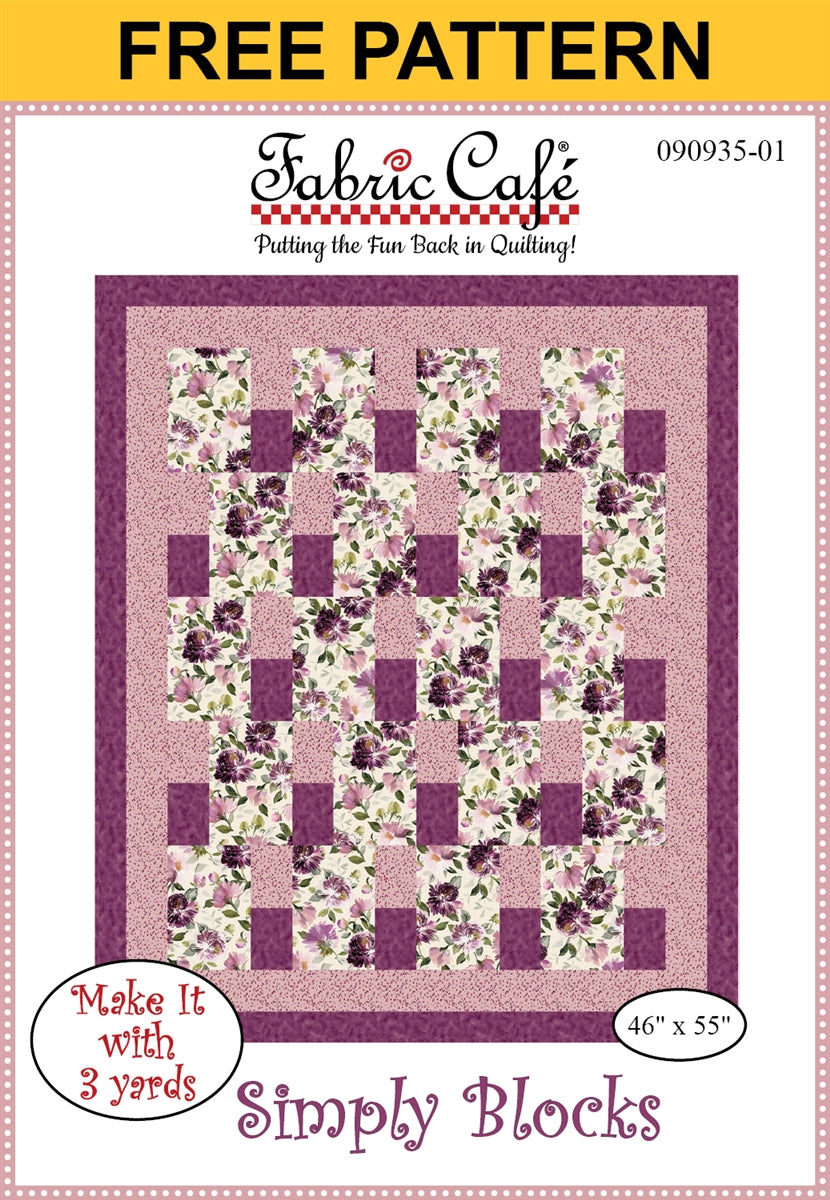 Simply Blocks Free 3-Yard Quilt Pattern