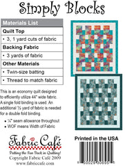 Simply Blocks Free 3-Yard Quilt Pattern