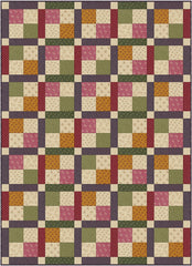 Fat Quarter 4 Patch Quilt Pattern