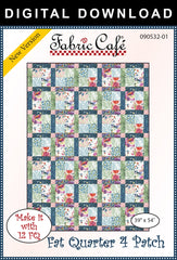 Fat Quarter 4 Patch Quilt Pattern