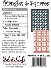 Triangles & Squares 3-Yard Quilt Pattern