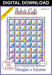 Triangles & Squares 3-Yard Quilt Pattern