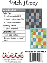 Patch Happy Fat Quarter Quilt Pattern