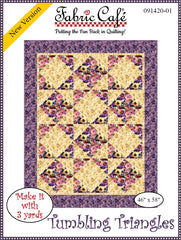 Tumbling Triangles 3-Yard Quilt Pattern