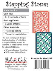 Stepping Stones 3-Yard Quilt Pattern