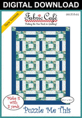 Puzzle Me This 3-Yard Quilt Pattern