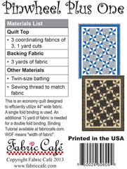Pinwheel Plus One 3-Yard Quilt Pattern