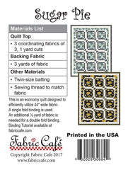 Sugar Pie 3 Yard Quilt Pattern