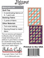 Jigsaw 3-Yard Quilt Pattern