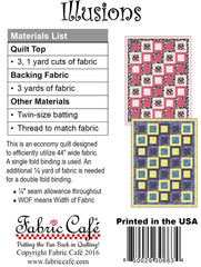 Illusions 3-Yard Quilt Pattern