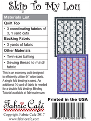 Skip To My Lou 3-Yard Quilt Pattern