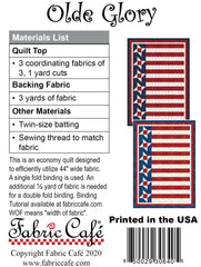 Olde Glory 3-Yard Quilt Pattern