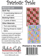 Patriotic Pride 3-Yard Quilt Pattern