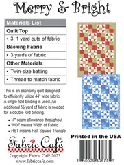 Merry & Bright 3-Yard Quilt Pattern