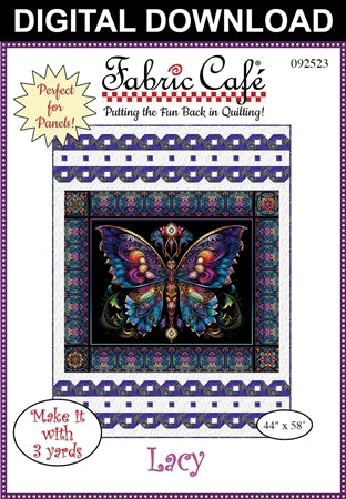 Lacy 3-Yard Quilt Pattern | Perfect for Full Panel Yard - Downloadable