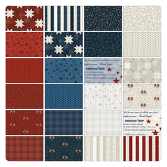 American Valor 10" Precut Fabric Squares by Cheryl Haynes for Benartex