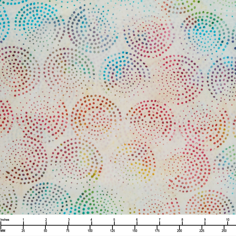 Moda Echo Batiks Rainbow Cream Swirl 4369 11 - By The Yard