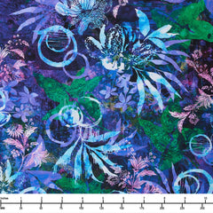 Robert Kaufman Wild Vista W2810003 MIDNIGHT PURPLE - By The Yard