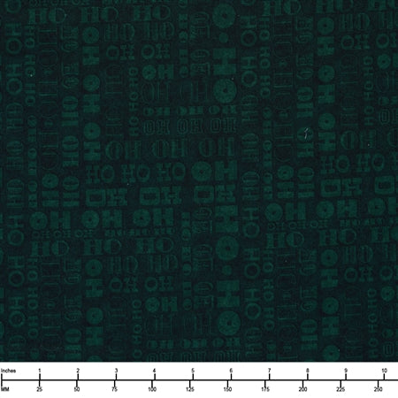 QT Fabrics Santa's Workshop Hohoho Tonal Blender 31078 F Evergreen - By the Yard