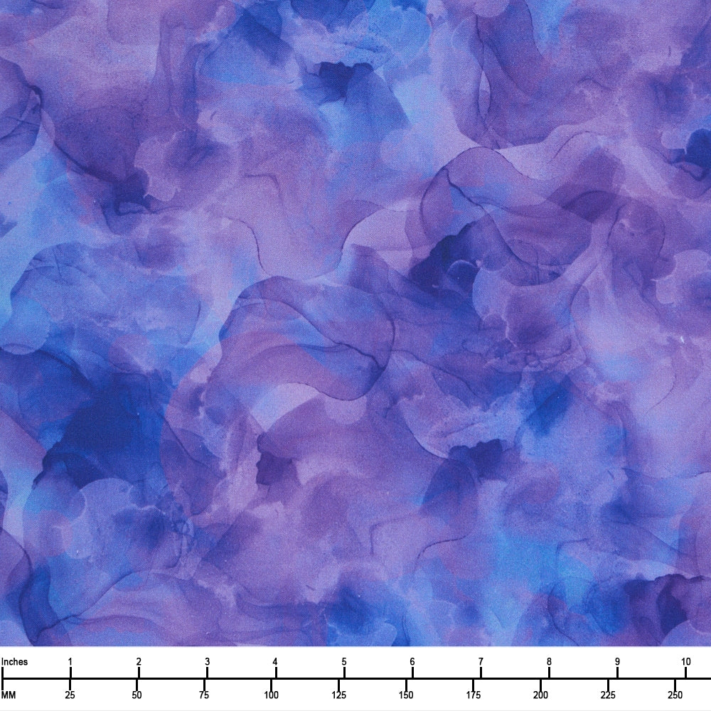 QT Fabrics Aura 45" Watercolor Blender 2600 30198 V Purple - By The Yard