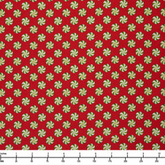 Windham Fabrics A Verry Terri Christmas Peppermints Red 54105 7 - By The Yard