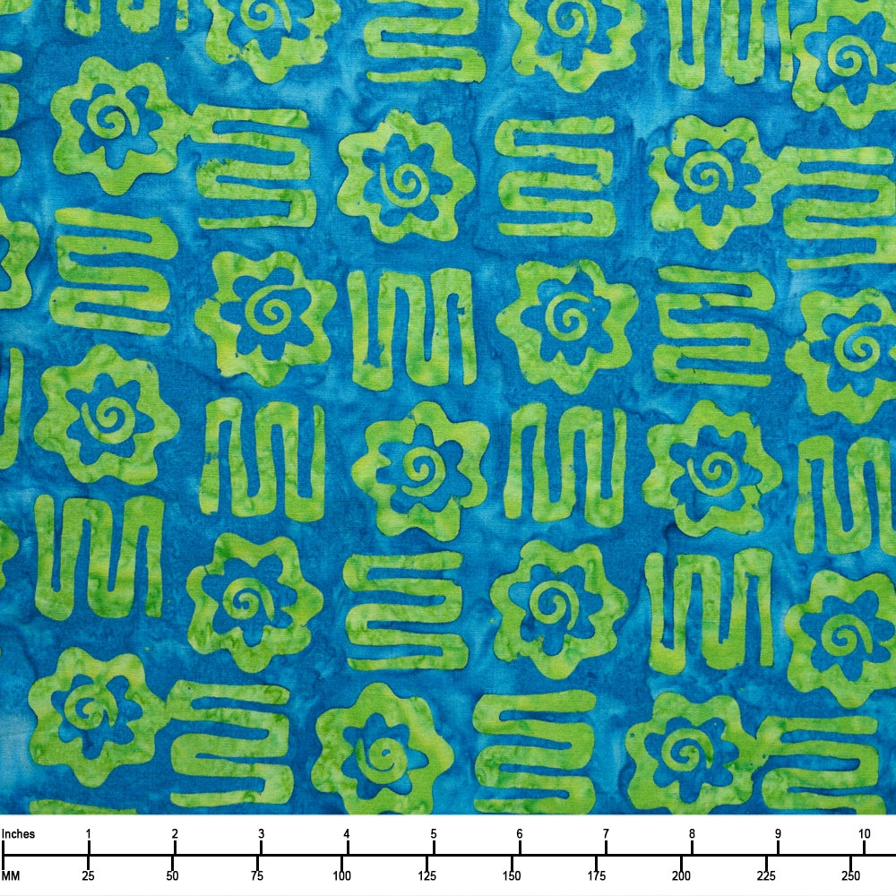 Riley Blake Batiks Bold in Bloom Kaleidoscope BT23511 302 - By The Yard