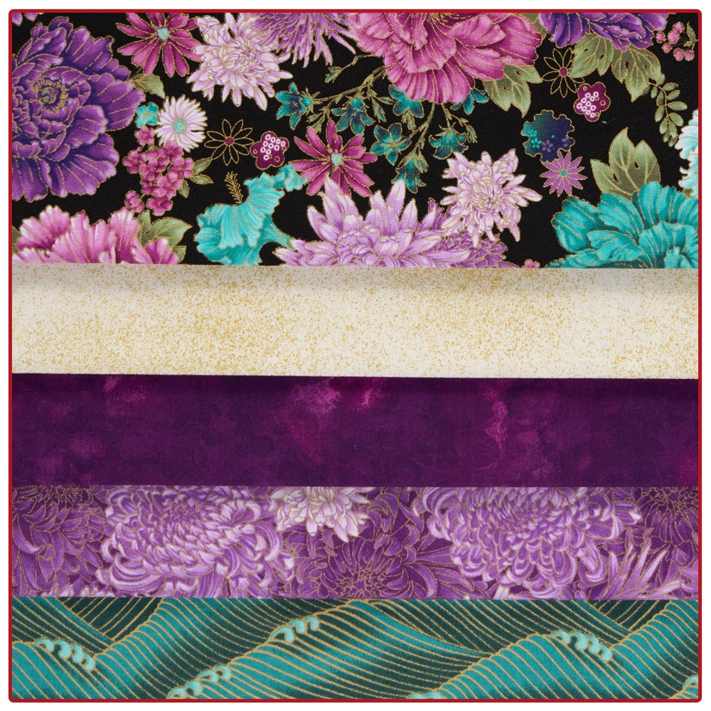 Jeweled Bouquet 5-Yard Quilt Kit