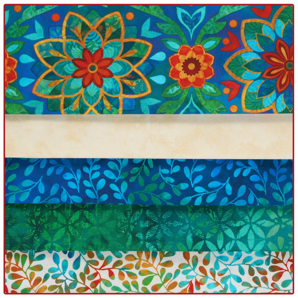 Boho Blooms 5-Yard Quilt Kit