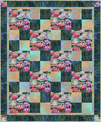 Lotus Blossoms 3-Yard Quilt Kit