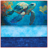 Deep Blue Panel Quilt Kit