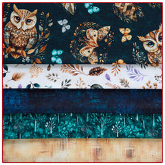 Midnight Hoot 5-Yard Quilt Kit