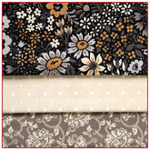 Sepia Blooms 3-Yard Quilt Kit
