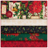Poinsettia Greetings 5-Yard Quilt Kit
