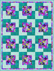 Teal Escape 3-Yard Quilt Kit