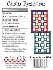 Chain Reaction 3 Yard Quilt Pattern