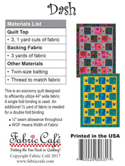 Dash 3-Yard Quilt Pattern