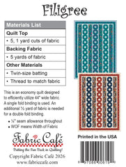 Filigree 5-Yard Quilt Pattern