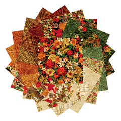 Harvest Beauty 10" Precut Fabric Squares by Kanvas Studio for Benartex