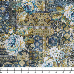 In the Beginning Carpetbag Romance 3CBR 1 Blue Carpet - By The Yard