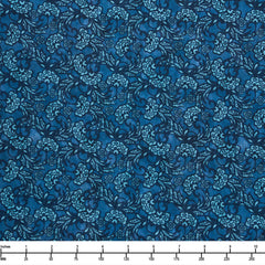 In the Beginning Carpetbag Romance 7CBR 1 Blue Tonal - By The Yard