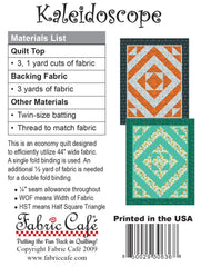 Kaleidoscope 3-Yard Quilt Pattern