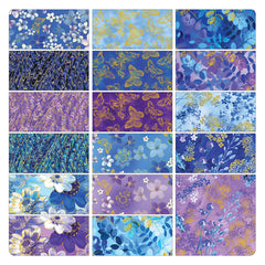 Metallic Impressions 10" Precut Fabric Squares by Kanvas Studio for Benartex