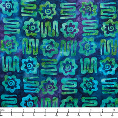 Riley Blake Batiks Bold in Bloom Mardi Gras BT23511 175 - By The Yard