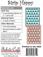 Strip Happy 3-Yard Quilt Pattern