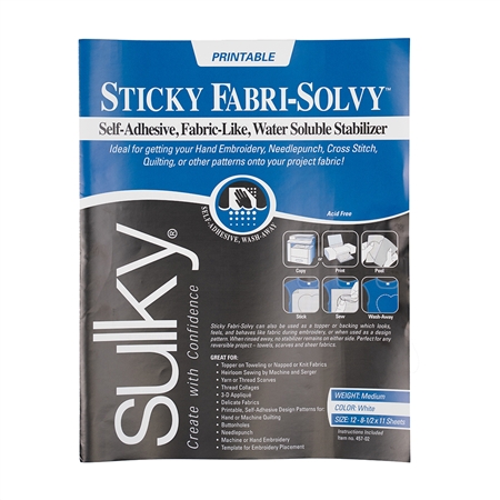 Sulky Fabri-Solvy (Printable)