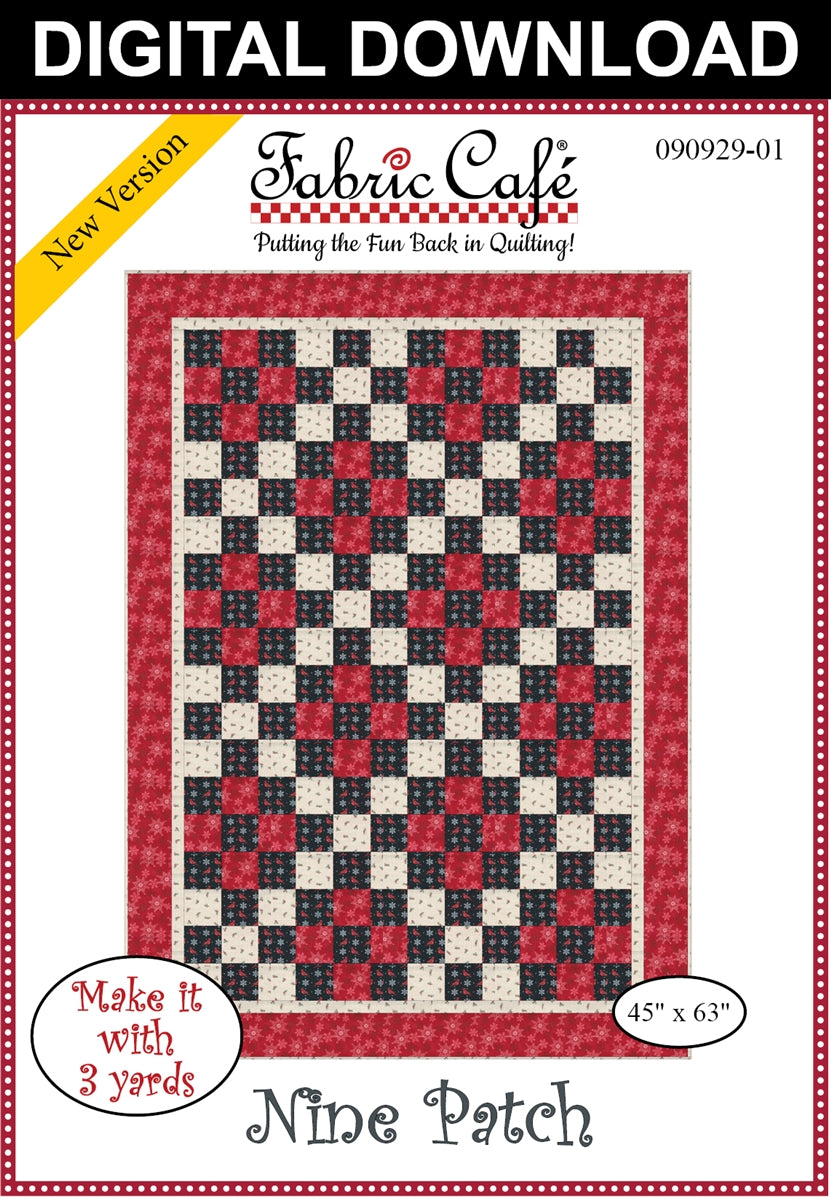 Nine Patch 3-Yard Quilt Pattern