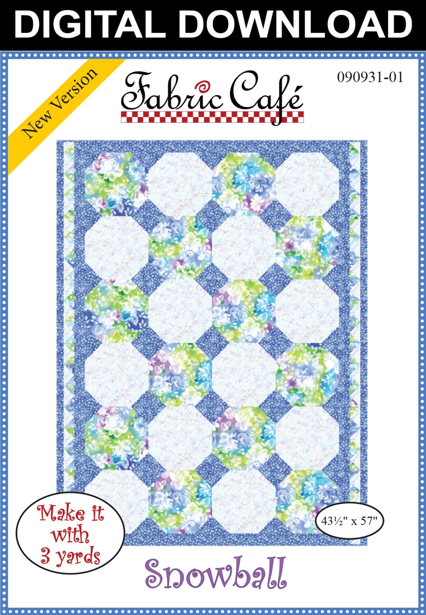 Snowball 3-Yard Quilt Pattern