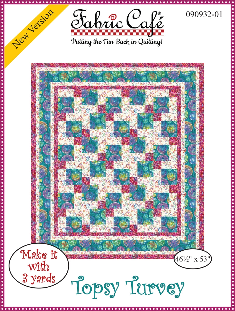 Topsy Turvey 3-Yard Quilt Pattern